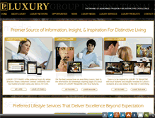 Tablet Screenshot of luxurygroupintl.com